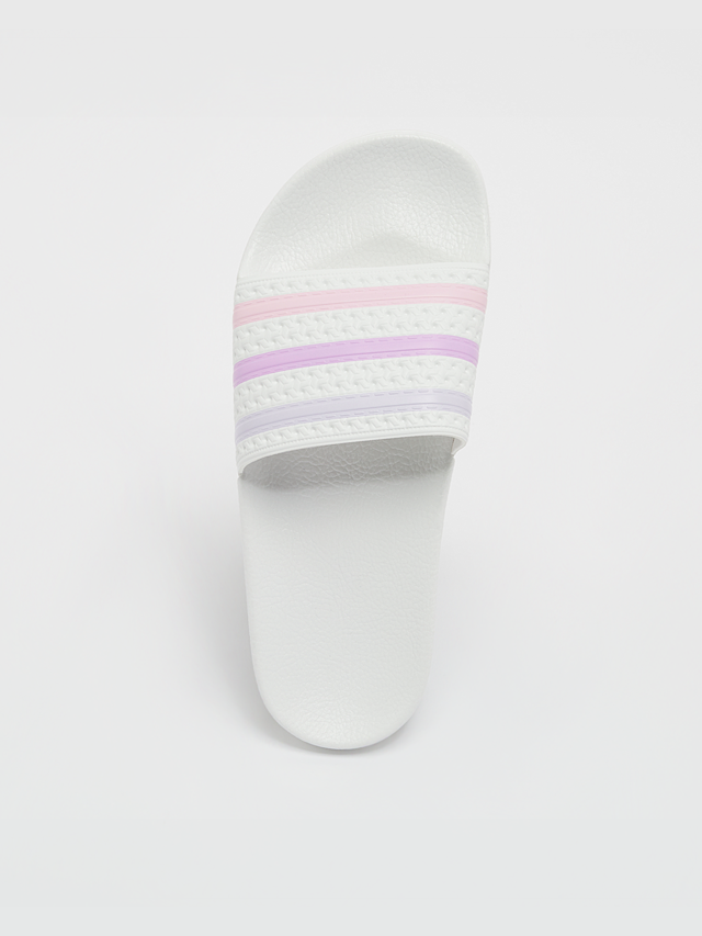adidas Originals, adlette Slides, white, Image 5 of 5