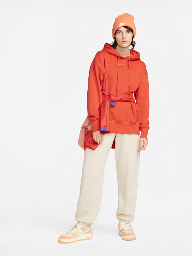 Nike, Nike Sportswear Phoenix Fleece Women's Oversized Pullover Hoodie, rood, Afbeelding 5 van 5