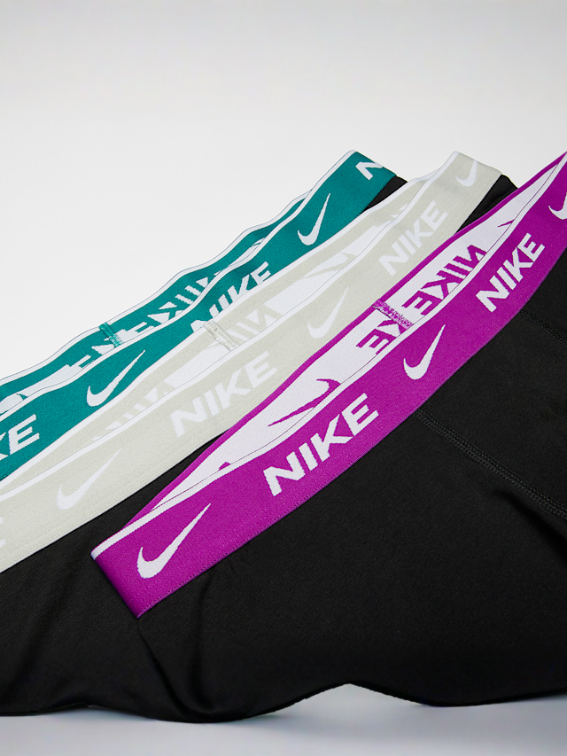 Nike  , 3 PACK - Everyday Cotton Stretch  blue, grey, multi-colour, Image 2 of 2