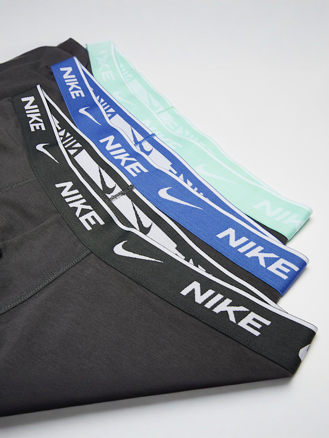 Nike  , 3 PACK - Everyday Cotton Stretch  blue, grey, multi-colour, Image 2 of 2