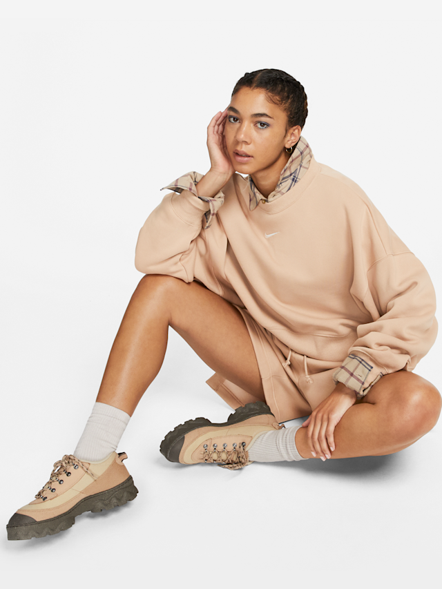 Nike, Sportswear Phoenix Fleece Crewneck, brown, Image 4 of 5