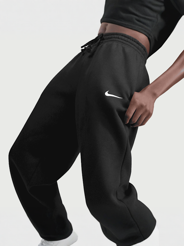 Nike, Sportswear Phoenix Fleece High-Waisted Oversized Sweatpants, zwart, Afbeelding 3 van 4