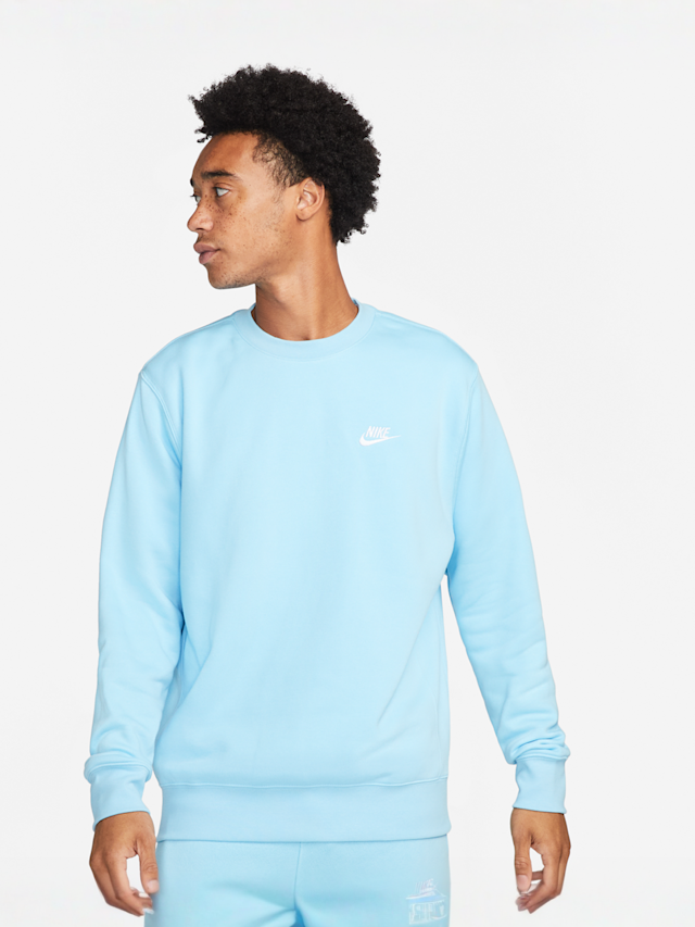 Nike, Sportswear Club Fleece Crew, blue, Image 1 of 6