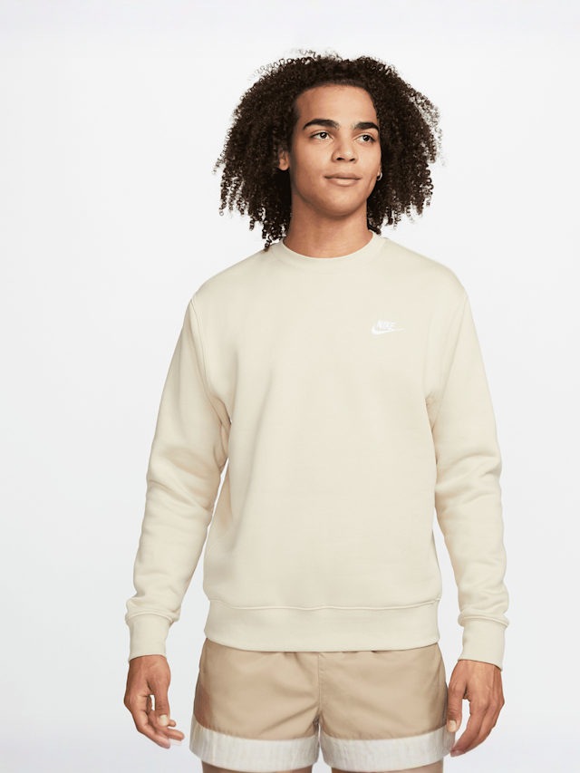 Nike, Sportswear Club Fleece Crew, beige, Image 1 of 5