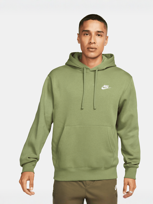 Nike, Sportswear Club Fleece Hoodie, green, Image 1 of 5