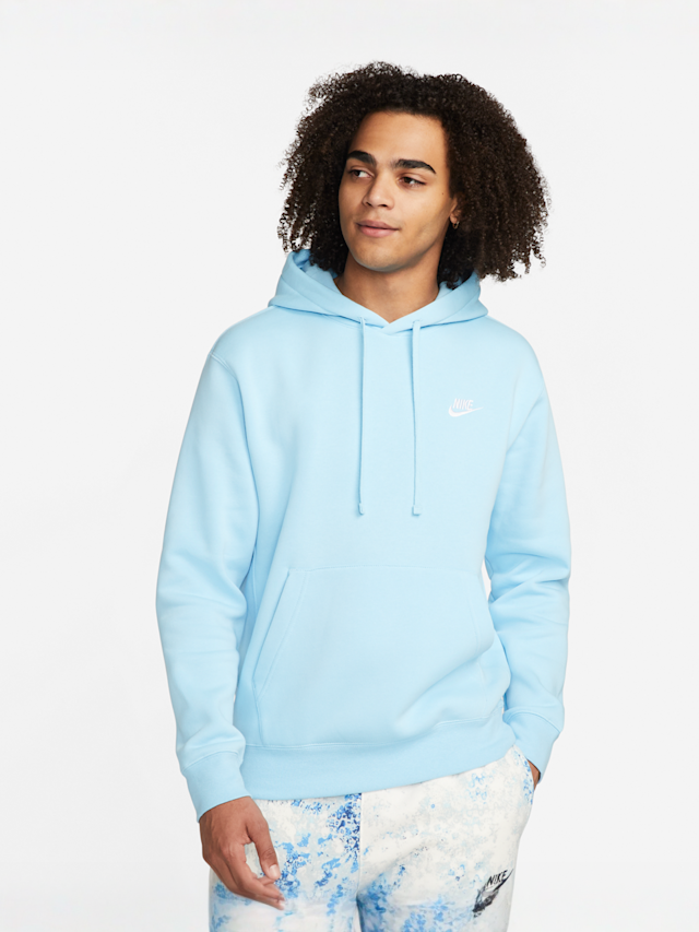 Nike, Sportswear Club Fleece Hoodie, blue, Image 1 of 5