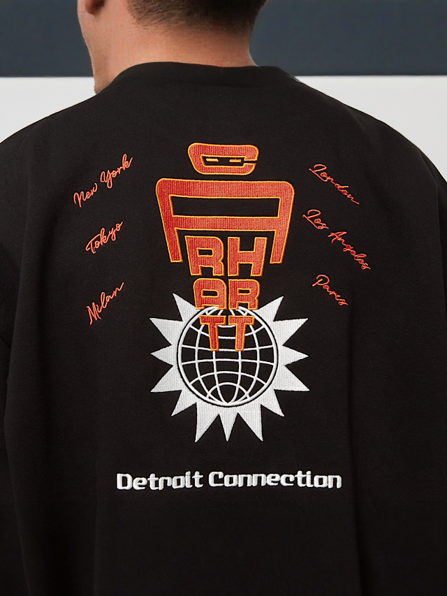 Carhartt WIP, Connect Sweatshirt black, beige, Afbeelding 5 van 6