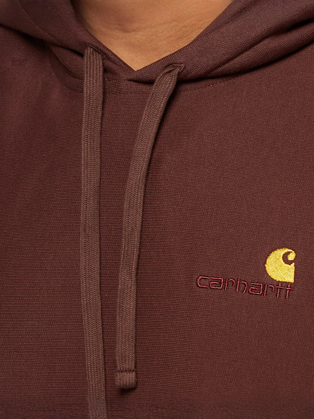 Carhartt WIP, Hooded American Script Sweatshirt, brown, Image 3 of 6