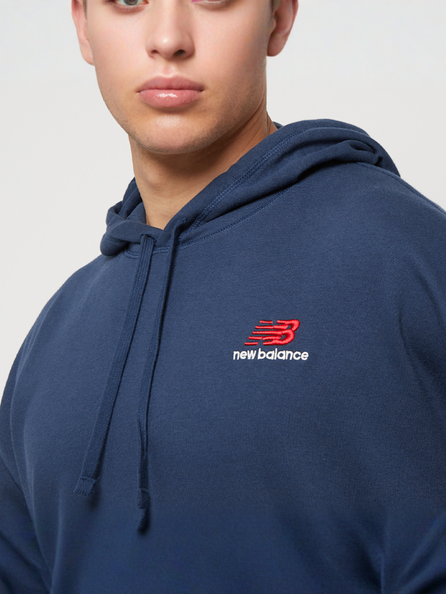 New Balance, Essentials Uni-Ssentials Po Hoodie, blauw, Afbeelding 3 van 6