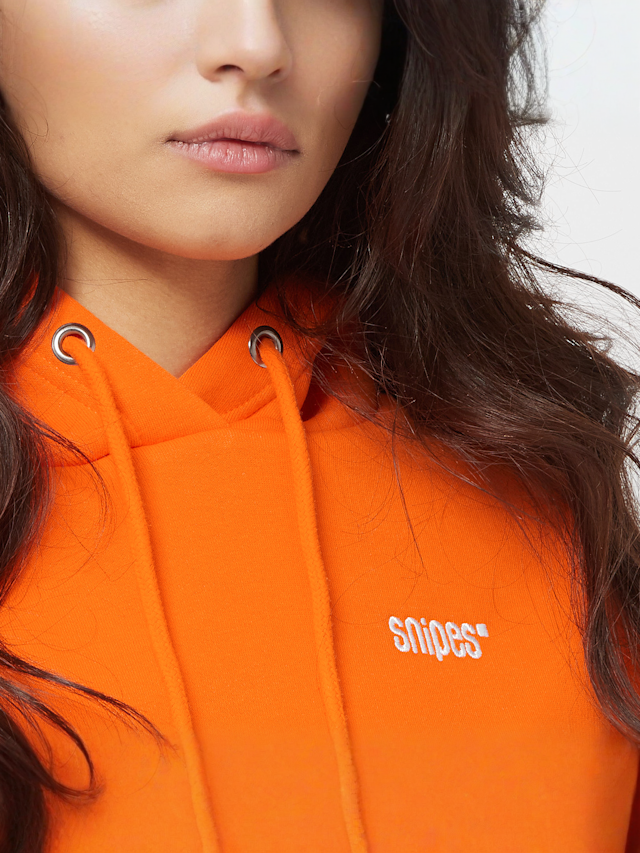 SNIPES, Small Logo Essential Hoodie, orange, Image 3 of 4