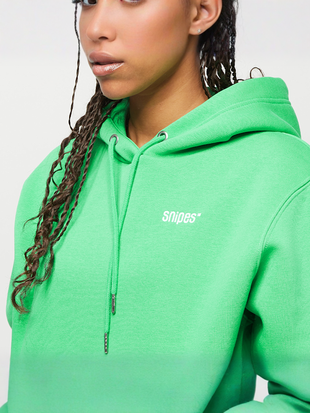 SNIPES, Small Logo Essential Hoodie, green, Image 3 of 5