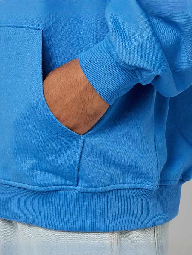 PEQUS, Chest Logo Zip Hoodie, blue, Image 4 of 5