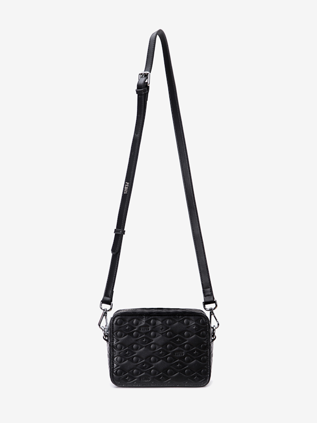 PEQUS, Astéria Messenger Bag Embossed, zwart, Afbeelding 1 van 5