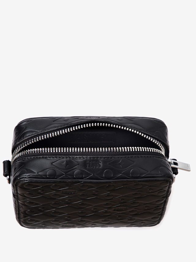 PEQUS, Astéria Messenger Bag Embossed, zwart, Afbeelding 4 van 5