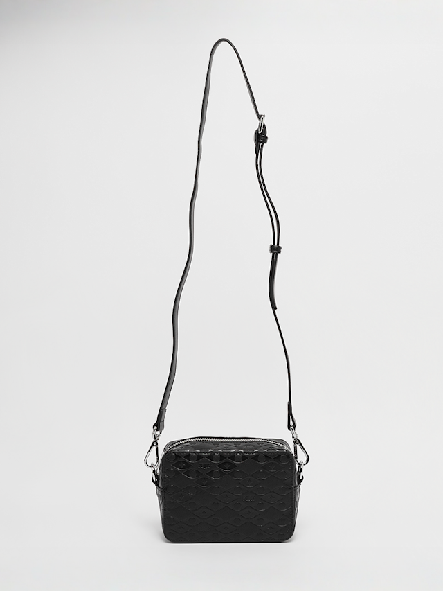 PEQUS, Astéria Messenger Bag Embossed, zwart, Afbeelding 5 van 5