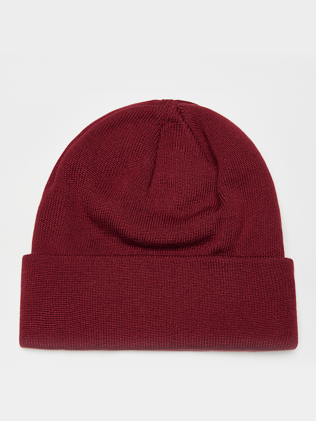 SNIPES, Woven Label Beanie, Red, Image 2 of 3