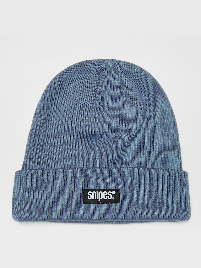SNIPES, Woven Label Beanie, blue, Image 1 of 3