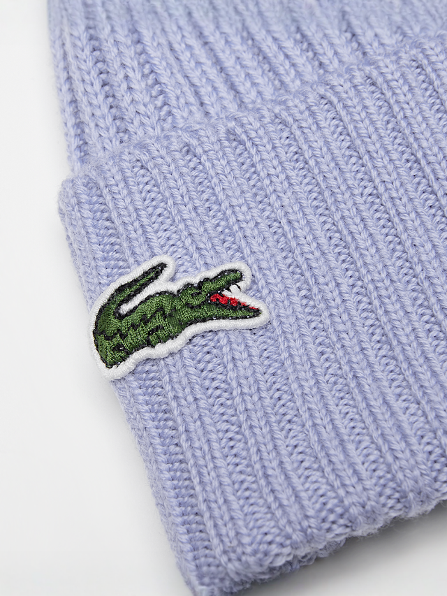 Lacoste, Knitted Cap, purple, Image 3 of 3