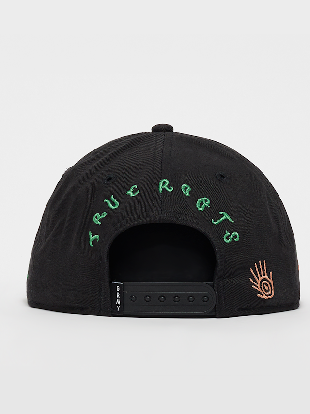 Grimey, Snipes x Grmy True Roots Snapback Cap, zwart, Afbeelding 2 van 5