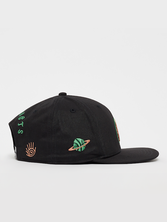 Grimey, Snipes x Grmy True Roots Snapback Cap, zwart, Afbeelding 3 van 5