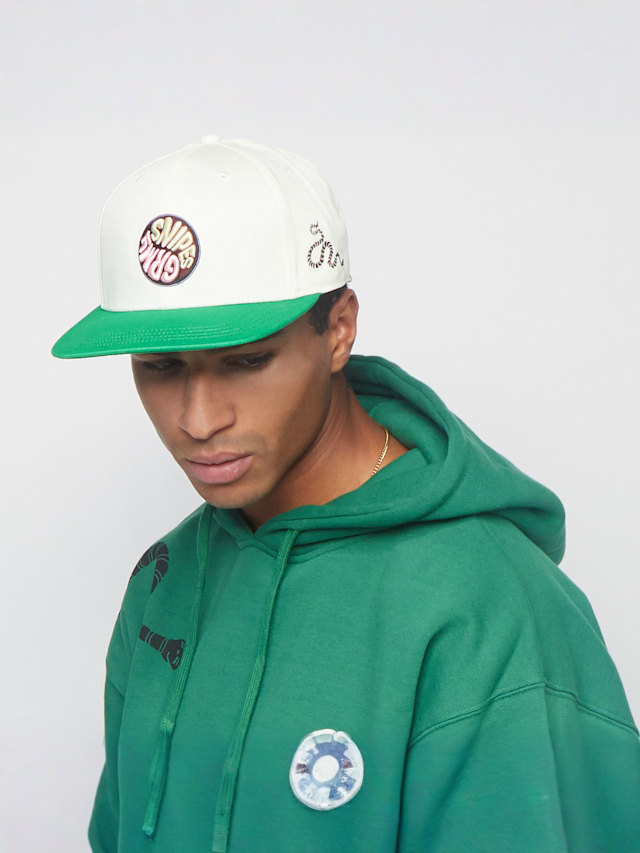 Grimey, Snipes x Grmy True Roots Snapback Cap, biały, Obraz 5 z 5