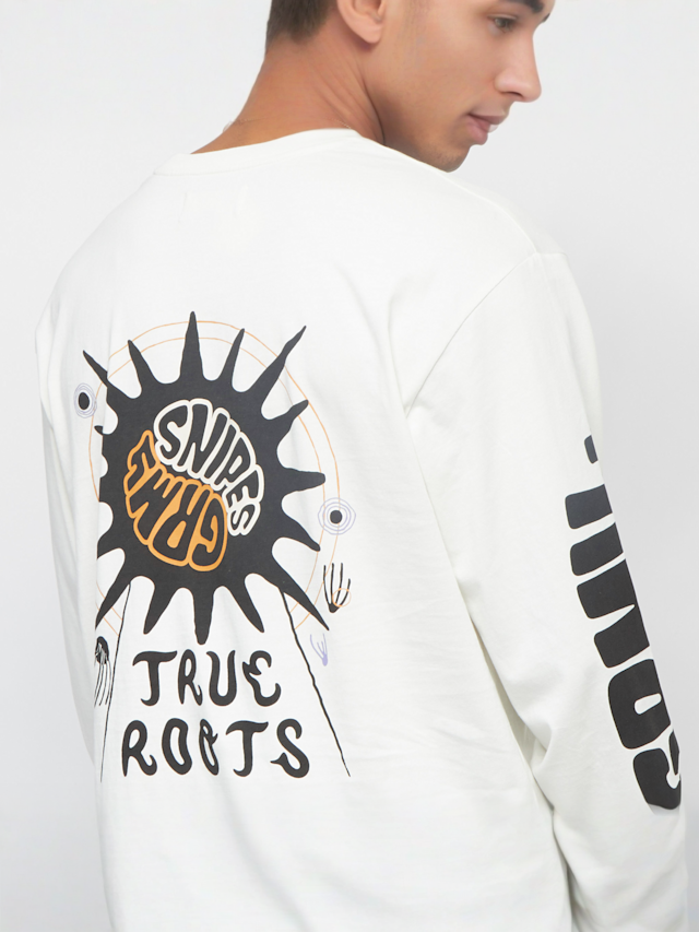 Grimey, Snipes x Grmy True Roots Long Sleeve Tee, wit, Afbeelding 6 van 7