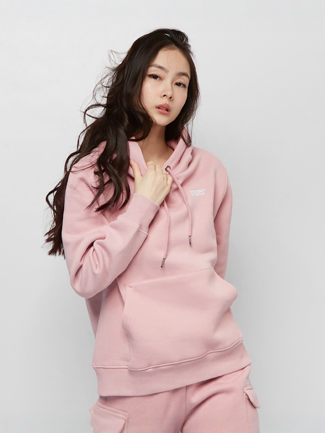 SNIPES, Small Logo Essential Hoodie, light pink, Image 1 of 4