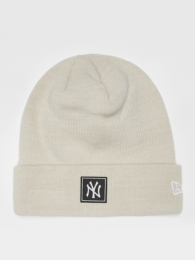 New Era, Team Cuff Beanie MLB New York Yankees, beige, Afbeelding 1 van 2