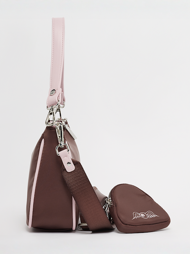 Von Dutch Originals, Kacey Nylon Crossbody Bag, brown, Image 3 of 6