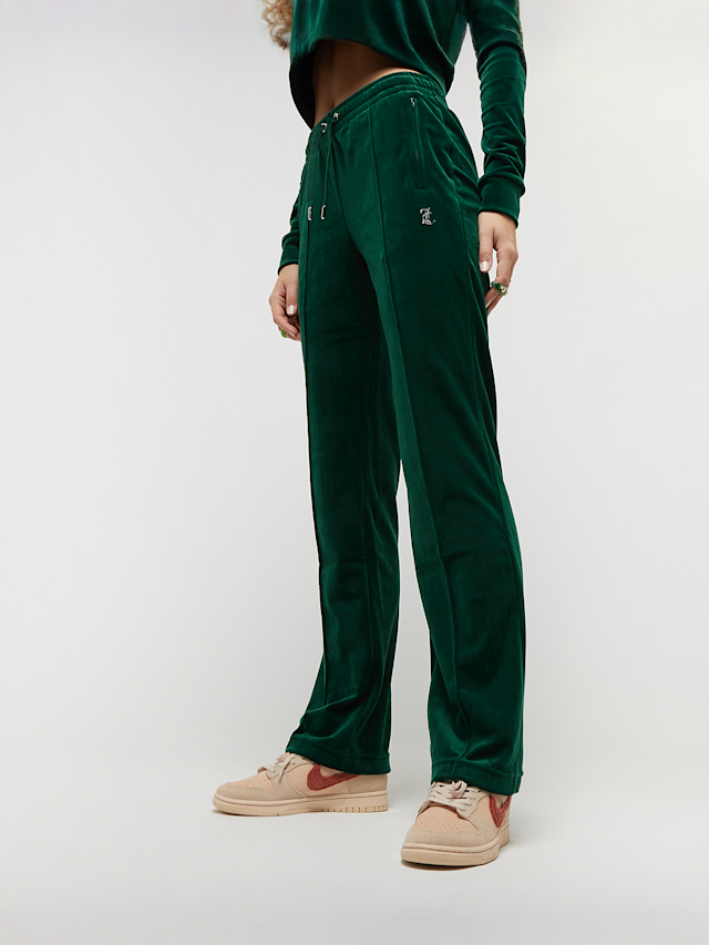 Juicy Couture, TINA TRACK PANT SILVER MARL, green, Image 1 of 5
