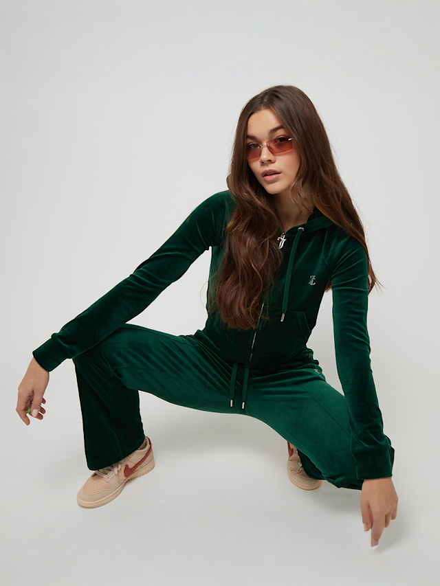 Juicy Couture, MADISON HOODIE ALMOND BLOSSOM, green, Image 5 of 5