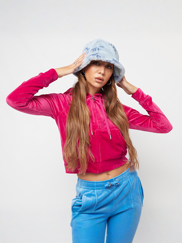 Juicy Couture, MADISON HOODIE raspberry sorbet, light pink, Image 1 of 5