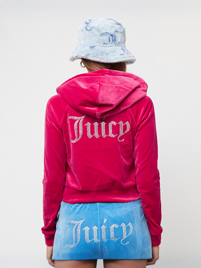 Juicy Couture, MADISON HOODIE raspberry sorbet, light pink, Image 2 of 5