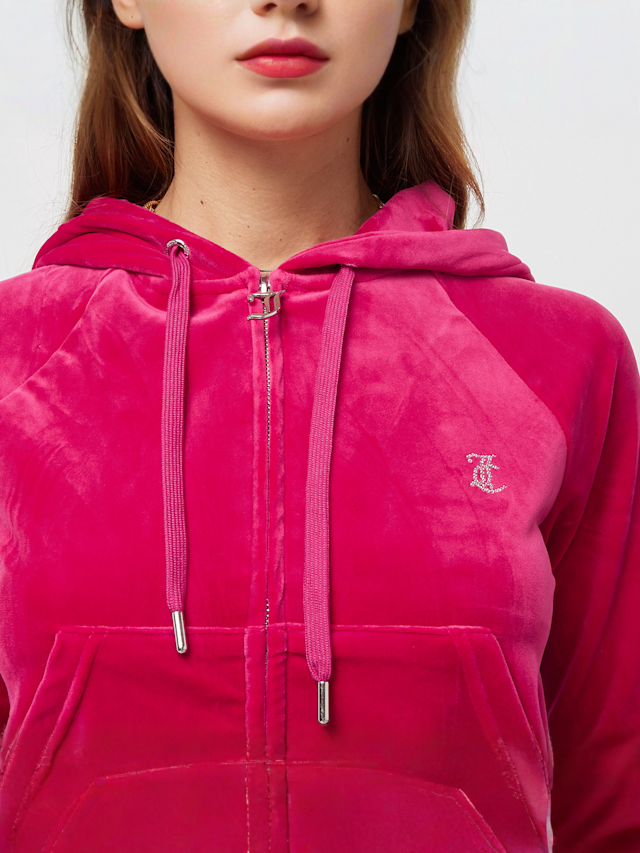 Juicy Couture, MADISON HOODIE raspberry sorbet, lichtroze, Afbeelding 3 van 5