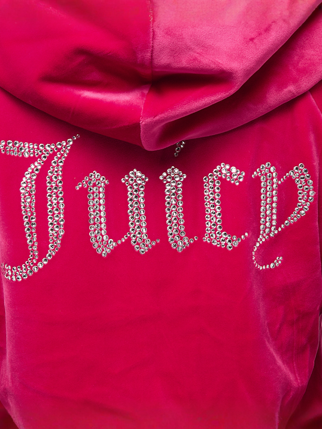 Juicy Couture, MADISON HOODIE raspberry sorbet, lichtroze, Afbeelding 4 van 5