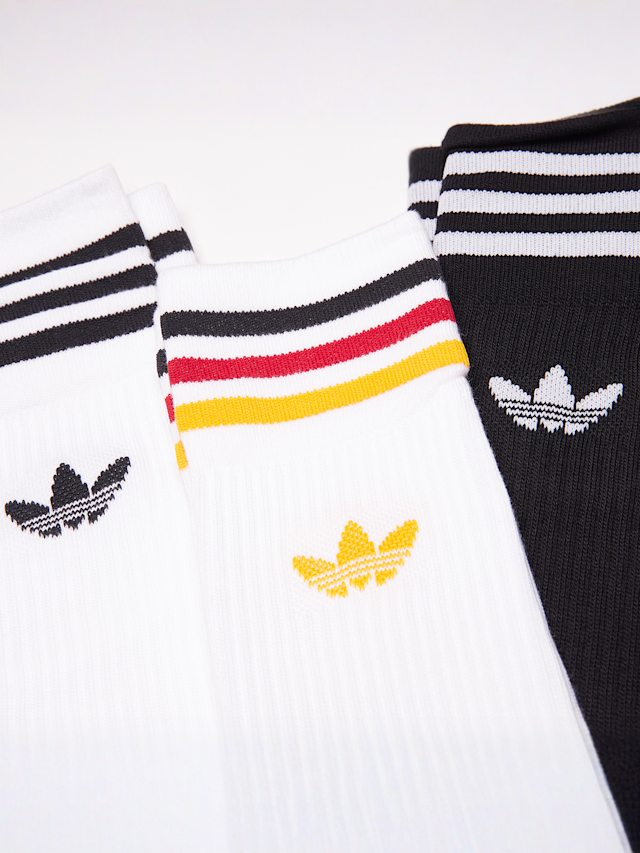 adidas Originals, adicolor Solid Crew Socks, white, Image 2 of 2