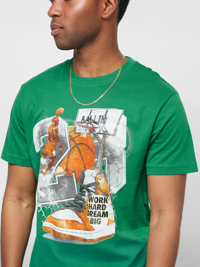 Mister Tee, Vintage Ballin Tee, groen, Afbeelding 3 van 5