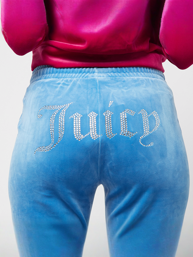 Juicy Couture, TINA TRACK PANT SILVER MARL, green, Image 4 of 5