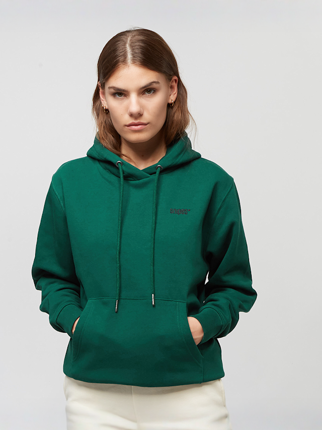 SNIPES, Small Logo Essential Hoodie, green, Image 1 of 5