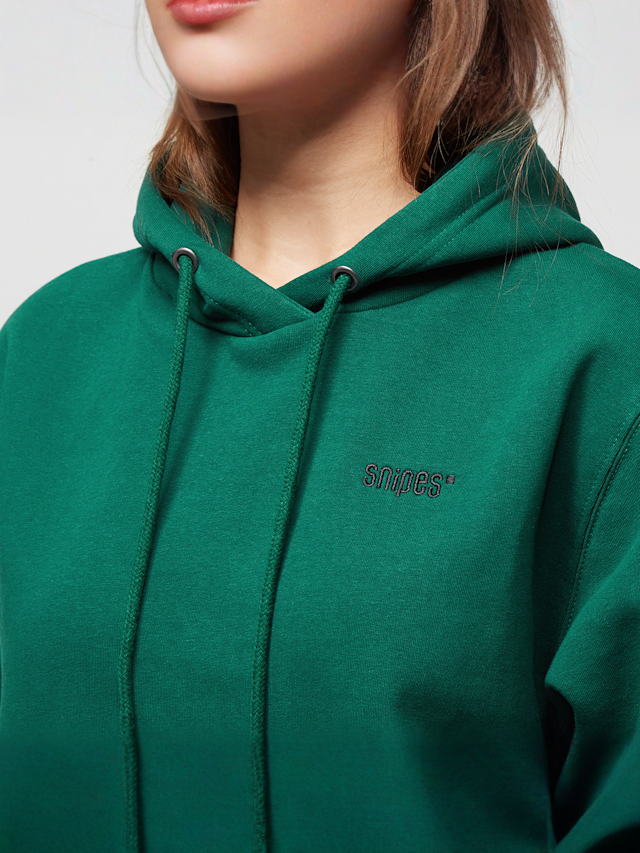 SNIPES, Small Logo Essential Hoodie, green, Image 3 of 5