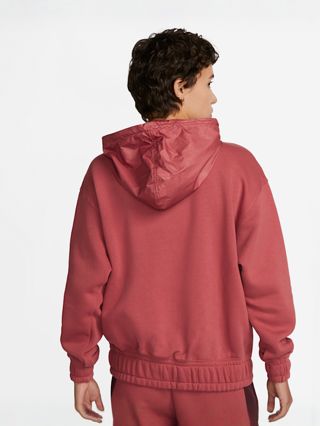 Nike, Sportswear Icon Clash 1/4-Zip Fleece Hoodie, rood, Afbeelding 2 van 6