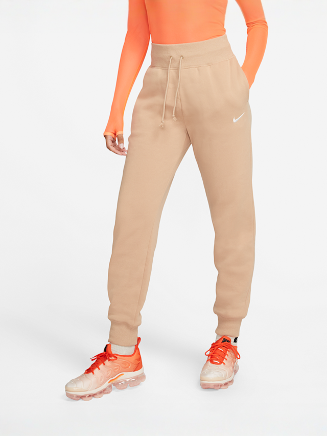 Nike, Sportswear Phoenix Fleece High-Waisted Joggers, beige, Afbeelding 1 van 7