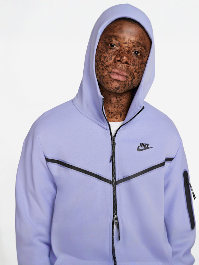 Nike, Sportswear Tech Fleece Full-Zip Hoodie, roze, Afbeelding 3 van 6