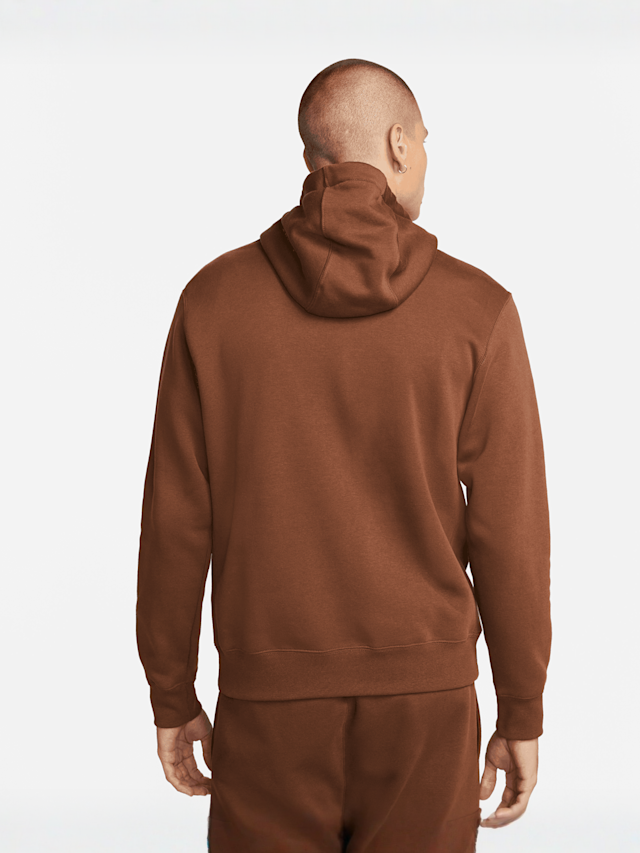Nike, Sportswear Club Fleece Hoodie, bruin, Afbeelding 2 van 4