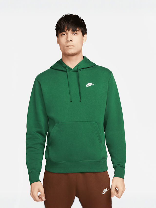 Nike, Sportswear Club Fleece Hoodie, green, Image 1 of 5