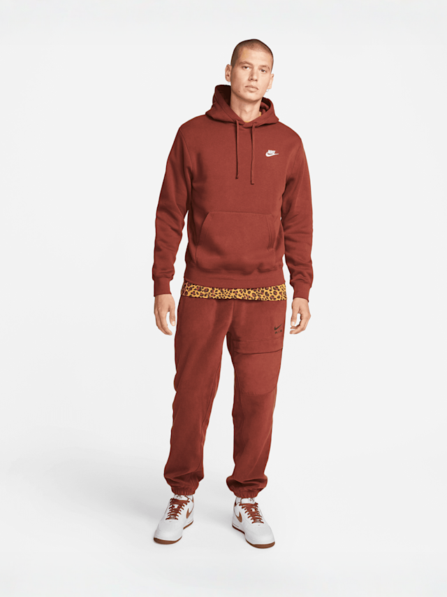Nike, Sportswear Club Fleece Hoodie, brown, Image 5 of 5