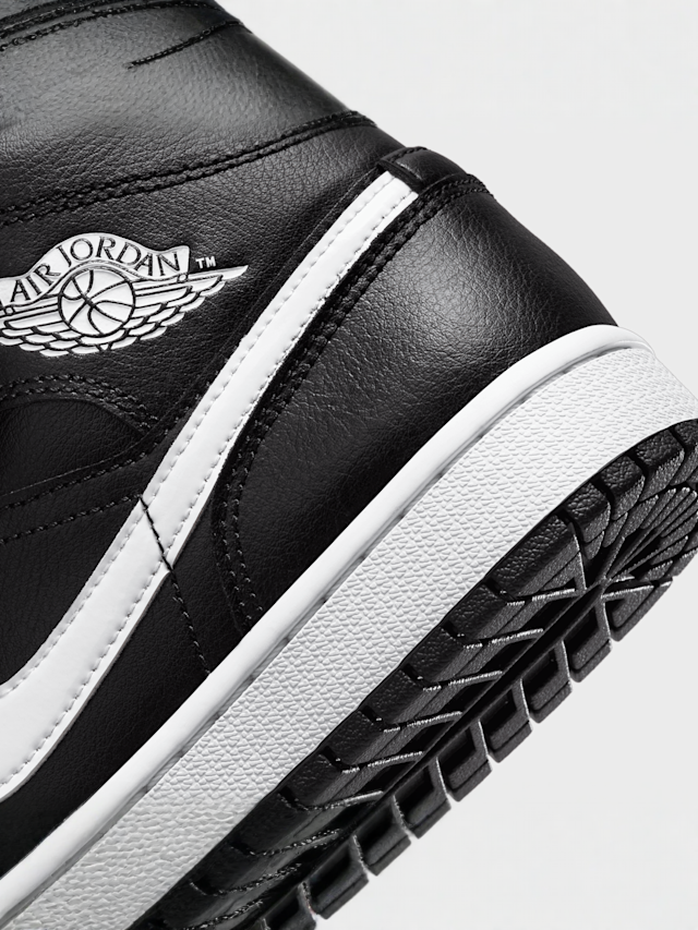 Jordan, WMNS Air Jordan 1 Mid, black, Image 8 of 8