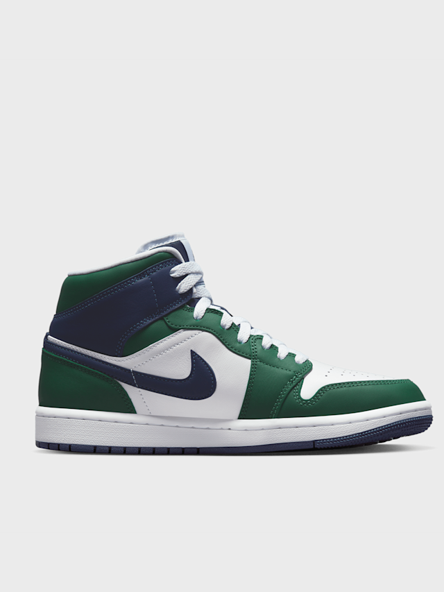 Jordan, Air Jordan 1 Mid SE summit white/blue chill-black, green, Image 2 of 9