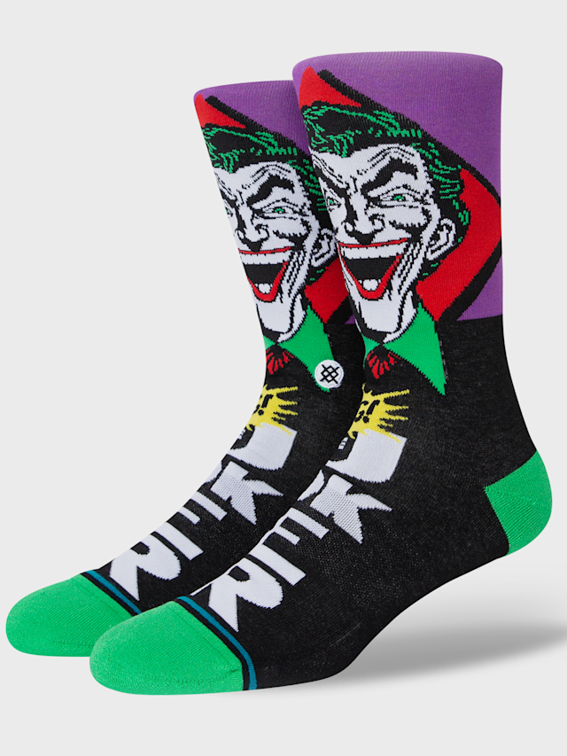 Stance, Crew Casual Lightcushion Joker Comic, zwart, Afbeelding 1 van 1