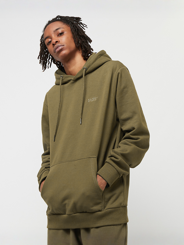 SNIPES, Small Logo Essential Hoodie, green, Image 1 of 5